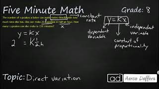 8th Grade Math Direct Variation