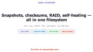 ZFS: Snapshots, Checksums, RAID and Self-Healing in One — The Heavy Weapon of Filesystems!