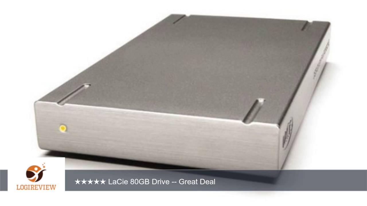LaCie 80GB Portable External Hard Drive with Firewire and USB 2.0