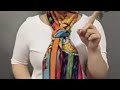 silk scarf style #scarf #stylewalker #scarfstyles #silkscarf
