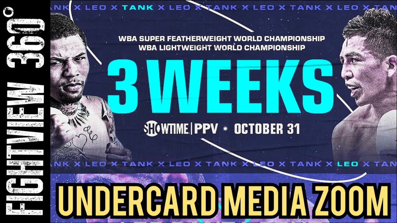 Tank Davis vs Santa Cruz UNDERCARD Media Zoom Regis Prograis, Mario
