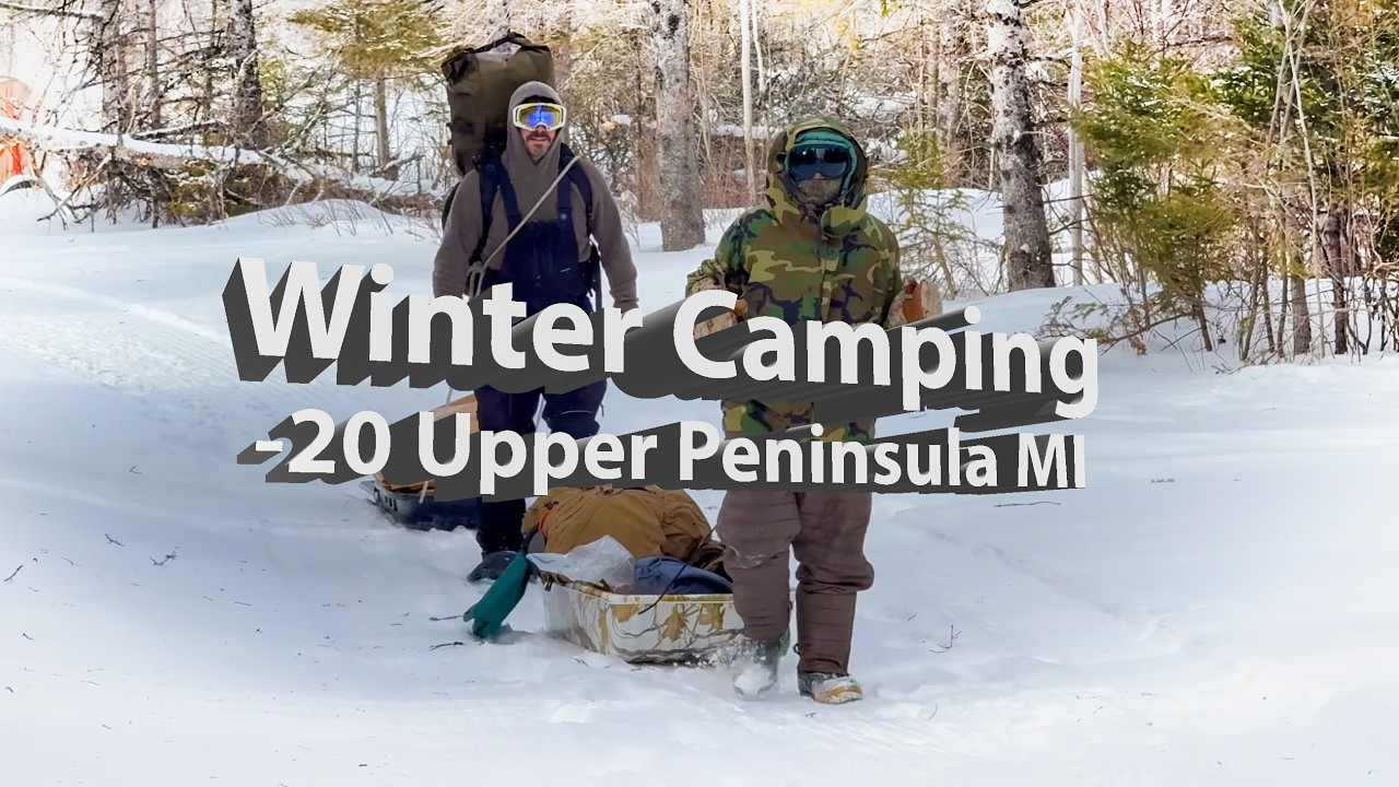 Winter Camping in Eastern Upper Peninsula Michigan