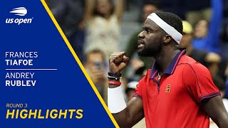 Andrey Rublev vs Frances Tiafoe Highlights | 2021 US Open Round 3