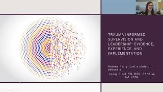 Trauma-Informed Supervision and Leadership: Evidence, Experience, and Implementation