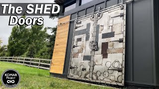 Building Metal Sliding Barn Doors for my Shed