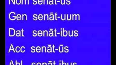 The Fourth Declension Song-Bronxville School