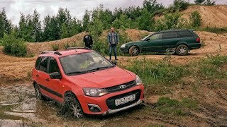 Полный привод vs передний с самоблоком. Honda Orthia и Калина Кросс