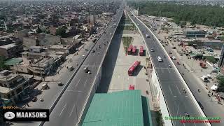 River Ravi Update: Shahdara Bridge bird eye view: Metro Station Resumed.