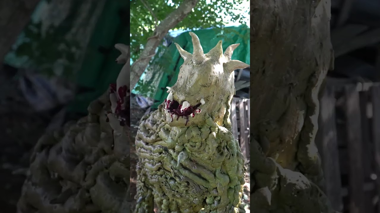 Restored Vine Creature Halloween Yard Haunt Prop #shorts #halloween #homehaunt