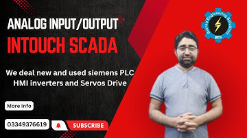Analog Input Output in Intouch SCADA | How to Read Temperature or Pressure Value on Gauge or meter