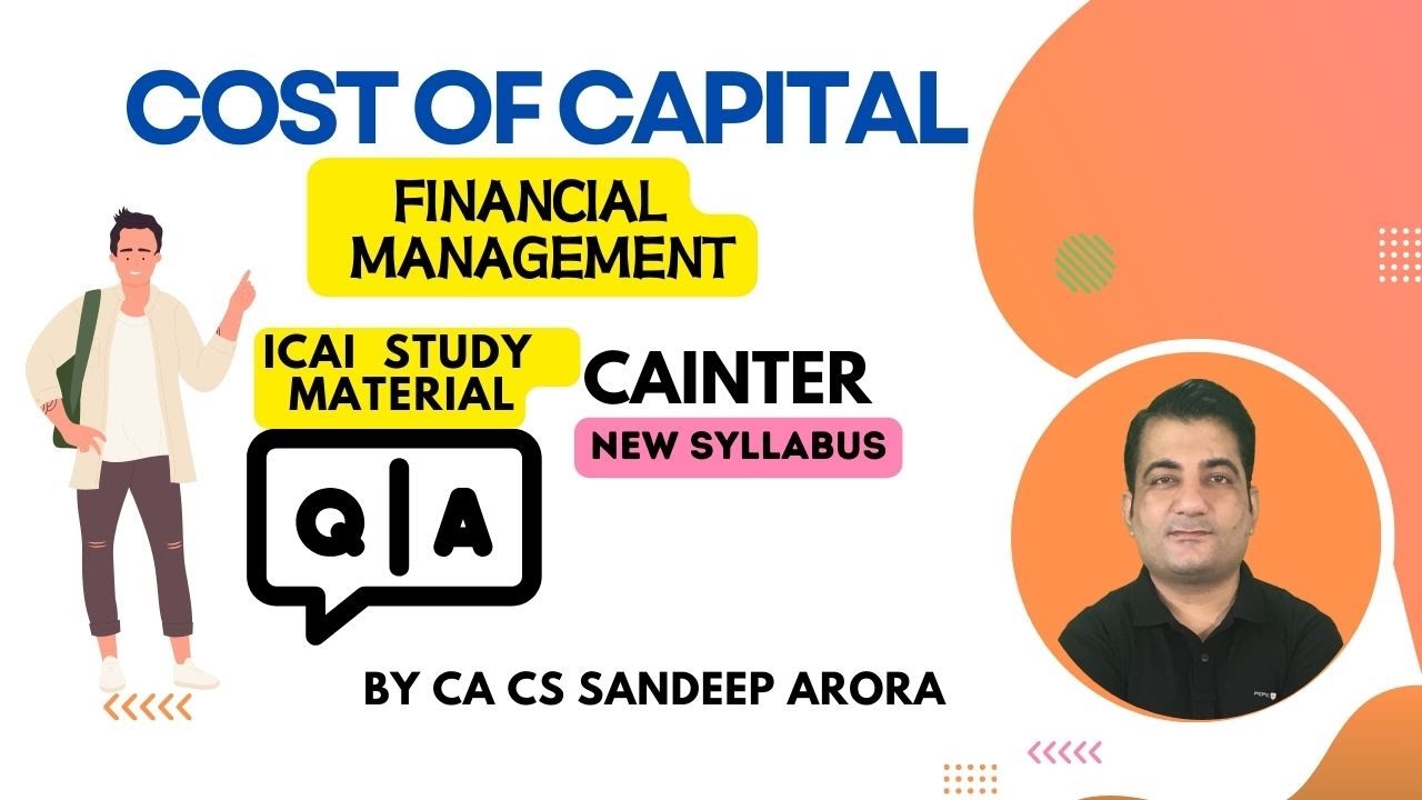 CA Inter Financial Management(FM) ! Cost of Capital ICAI Study Material ...