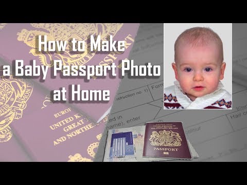 Video: How To Paste A Photo Of A Child Into A Passport