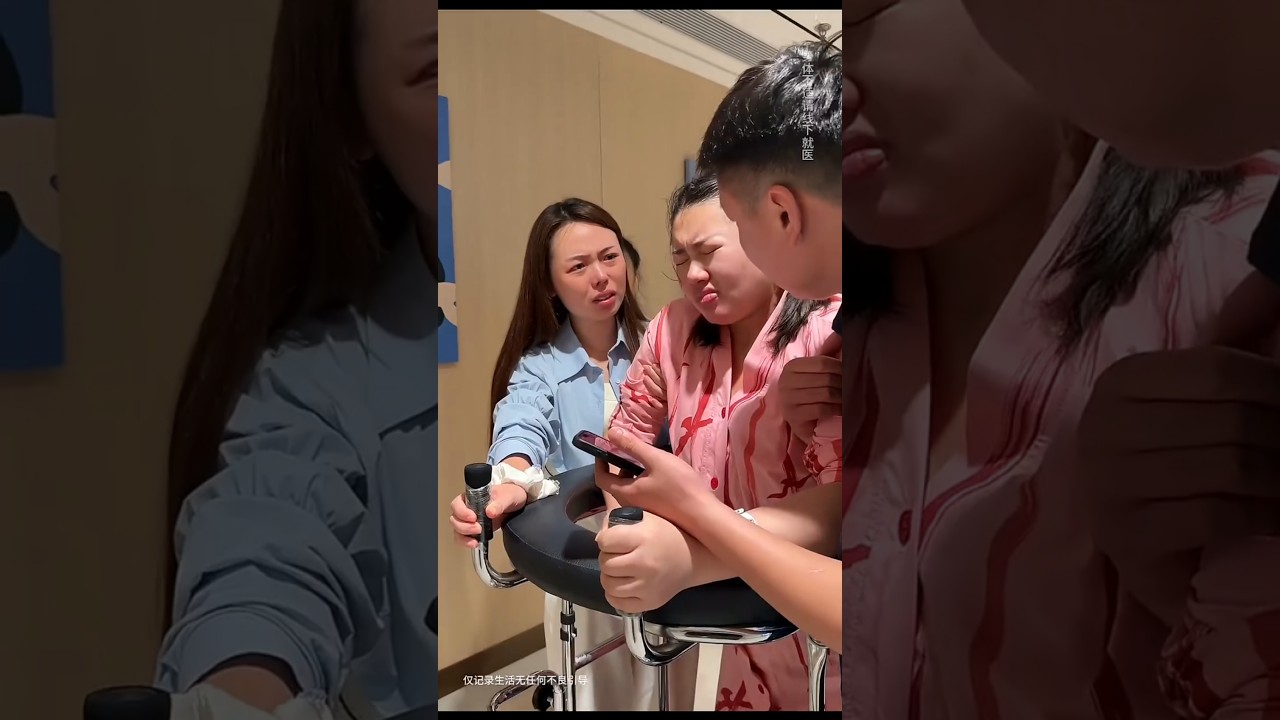 Huimin gave birth three days ago, but ultimately had to undergo a C-section after a vaginal delivery