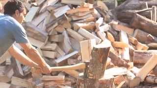 Splitting Wood Without Bending Over
