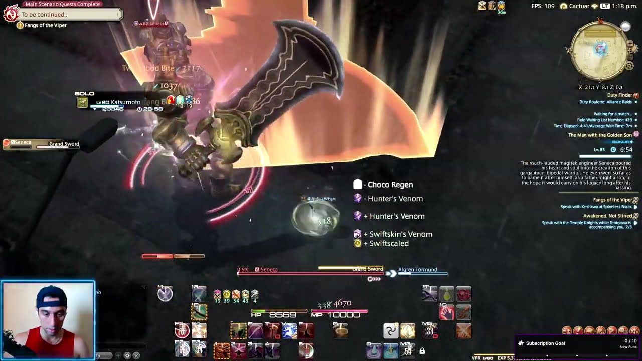 [CACTUAR] Viper First time, all day farming / COME TO BRAZIL