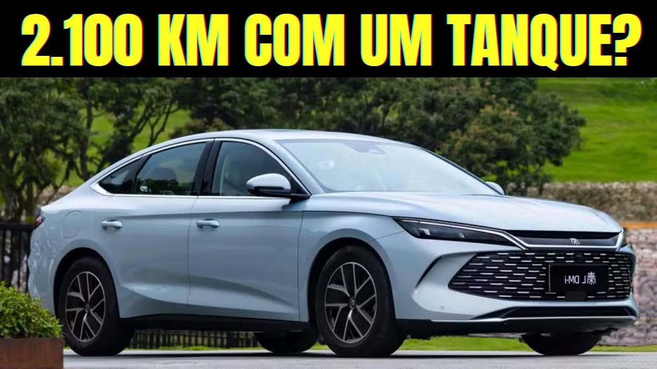 O FIM DO COROLLA? BYD registra sedã que faz 2.100 km com um tanque!