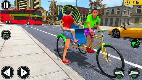 Bicycle Tuk Tuk Auto Rickshaw : New Driving Android Gameplay
