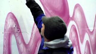 According2g.com presents Kenny Scharf making a mural in New York