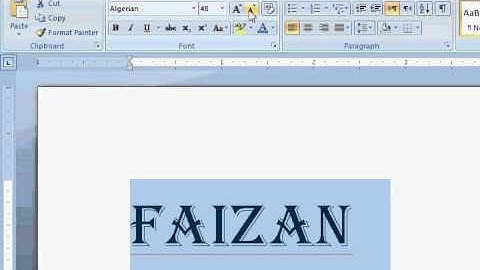 Ms Word 2007 Lec 1 in urdu