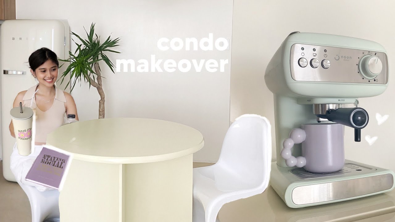 CONDO MAKEOVER new furniture, daiso & sm home haul, affordable coffee