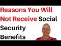 🔴Social Security Says these People Will Not Receive Retirement Benefits
