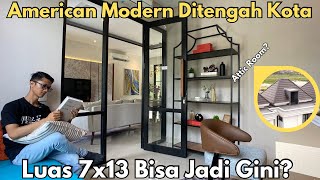 Sederhana Tapi Mewah! Rumah Minimalis 2 Lantai 7x13 Desain American Modern Di Kawasan Elit Surabaya