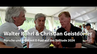 Walter Röhrl und Christian Geistdörfer mit E-Fuel auf der Solitude 2024 thumbnail