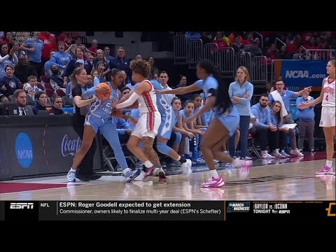 Harris Picks Fight With Deja Kelly For No Reason. NCAA Tournament #3 Ohio State vs #6 North Carolina