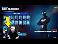 UNLOCKING Fortnite TIER 100 Battlepass Skin SPIDER-MAN EVERYTHING Unlocked including FREE V-Bucks