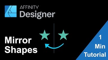 Affinity Designer Tutorial: Mirror Shapes with Equal Distance from Guideline