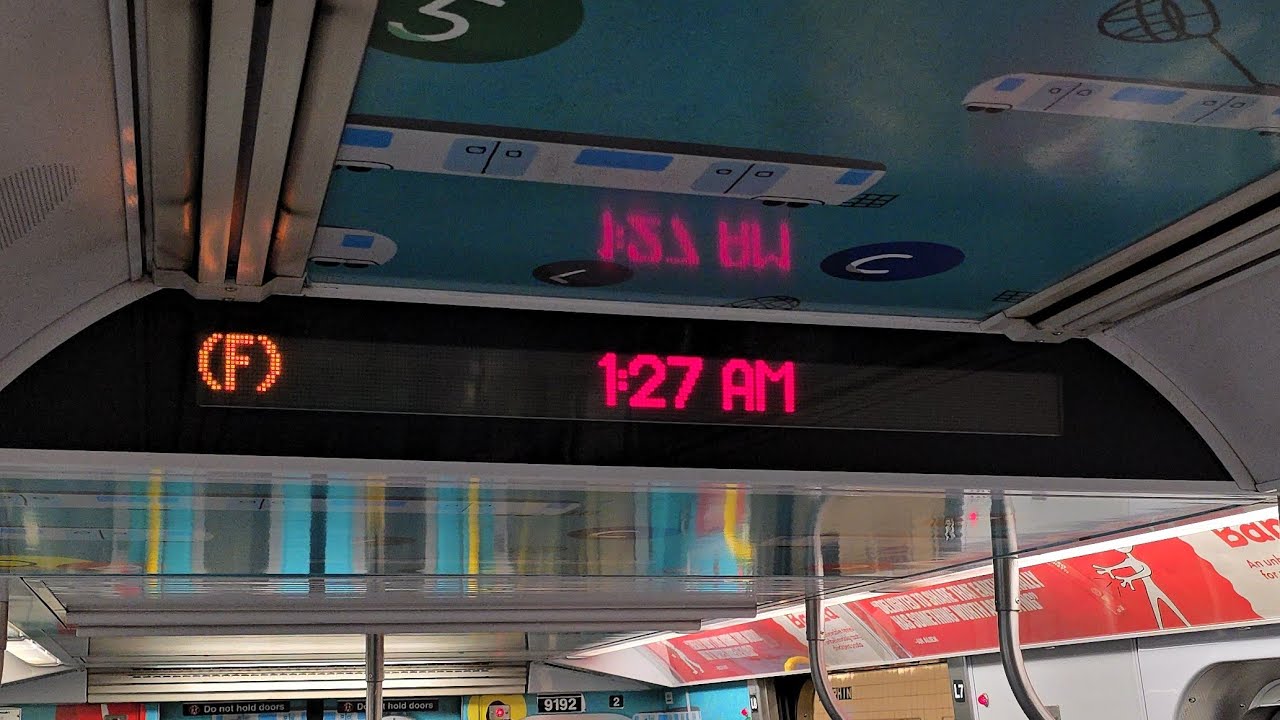 NYC Subway 1 AM: F & E Train Late Night Rides in Queens