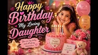 🎂 Happy Birthday My Loving Daughter | Heartfelt Birthday Song ❤️ (Original)