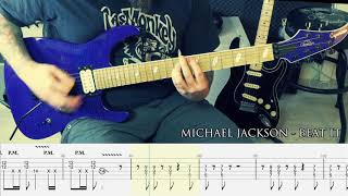 MICHAEL JACKSON  - Beat It [RHYTHM GUITAR COVER   TAB]