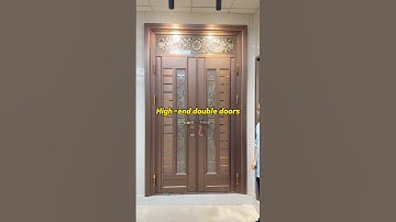 Discover our premium stainless steel double door#doors #aluminium #factory #foryou #fyp
