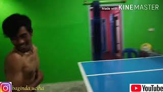 Main tenis meja sampai buka baju kocak habis