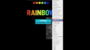 Regenboog-texteffect | Texteffect in Photoshop | Verloop | #shorts