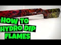 How to Hydro Dip Multi Colored Flames [SUPER EASY]