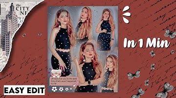 Editing Tutorial For Fanpages • Easy • PicsArt • Instagram #fanpageedit #editing #birthdayedit