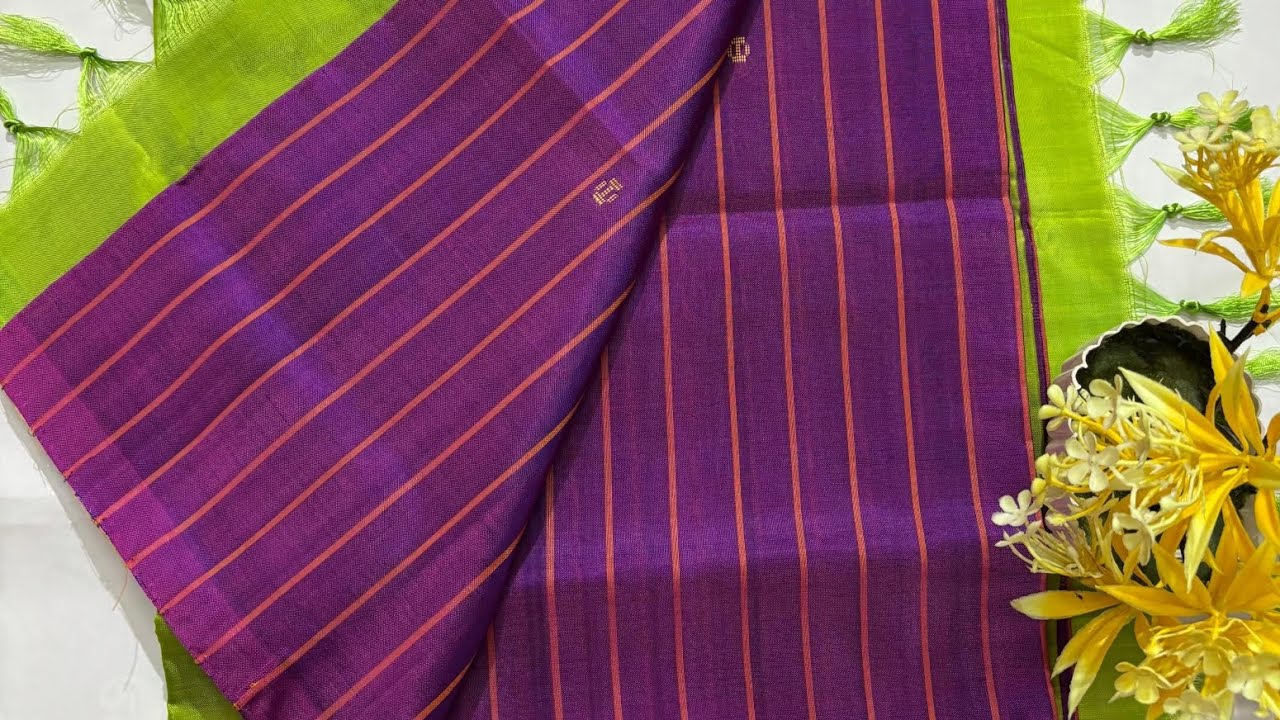 Banana silk vaallai naar pattu saree with out blouse 