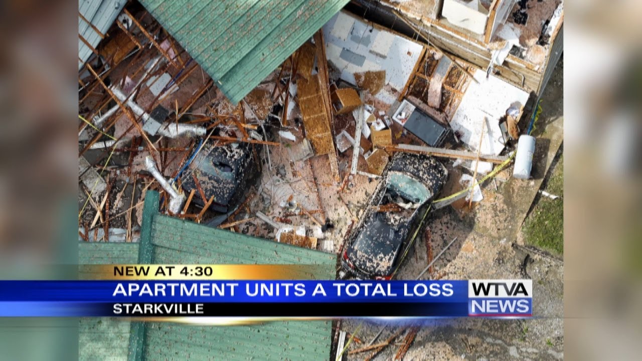Severe weather left behind damage in Starkville - YouTube