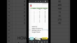 HOW TO: Apply Functions to Multiple Cells in Google Sheets screenshot 2