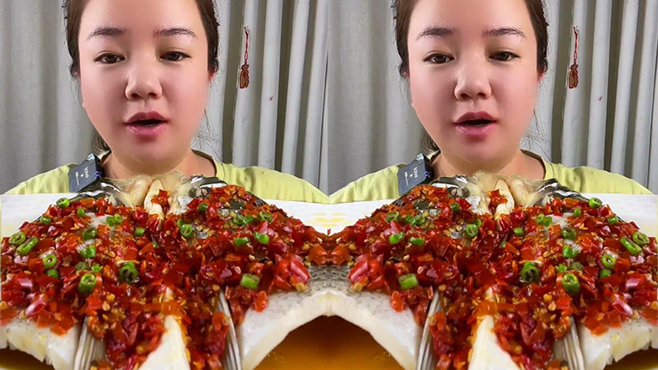 Asmr Eating Spicy Food Mukbang | Extra Spicy Fish Head