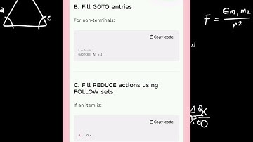 CS3501 UNIT 2 LR(0) item construction of slr parsing table