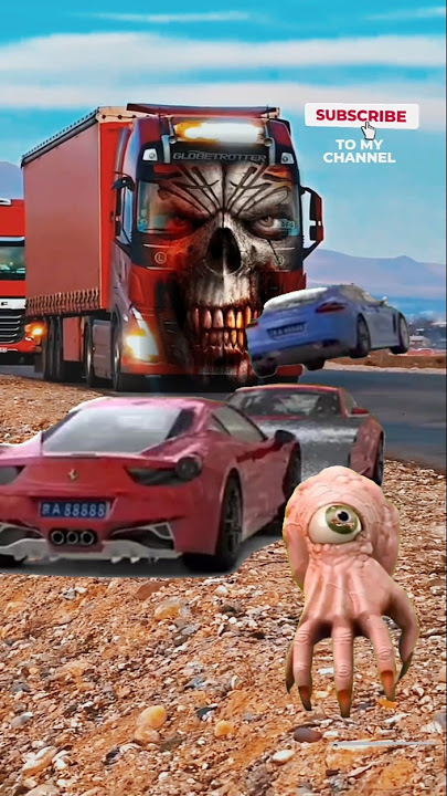 masssive mixter truck video & container accidentally #vfx