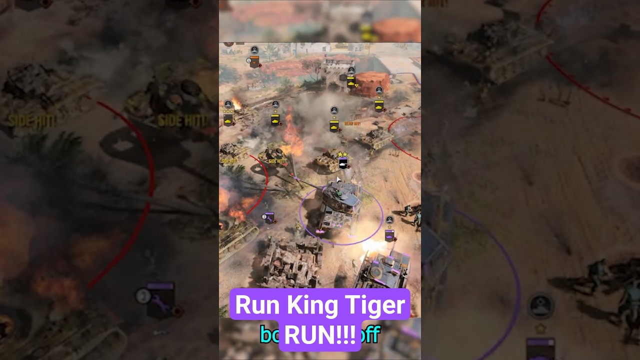 «Королевский тигр» бежит, 6 «Чаффи» в атаку! #companyofheroes3 #gaming