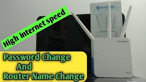 HI-FOCUS ROUTER INTERNET 🚅 || Password Change Or Name Change And Internet On Off Setting ||