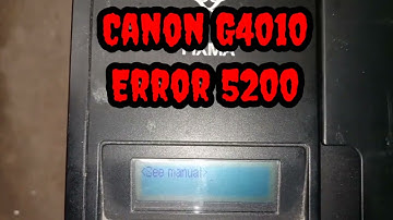 Canon G4010 Error 5200 #tutorial #viralvideos #usa