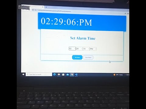 Alarm Clock Using Vanilla JavaScript | In English
