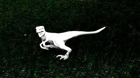 raptor 3D model and animation with music
