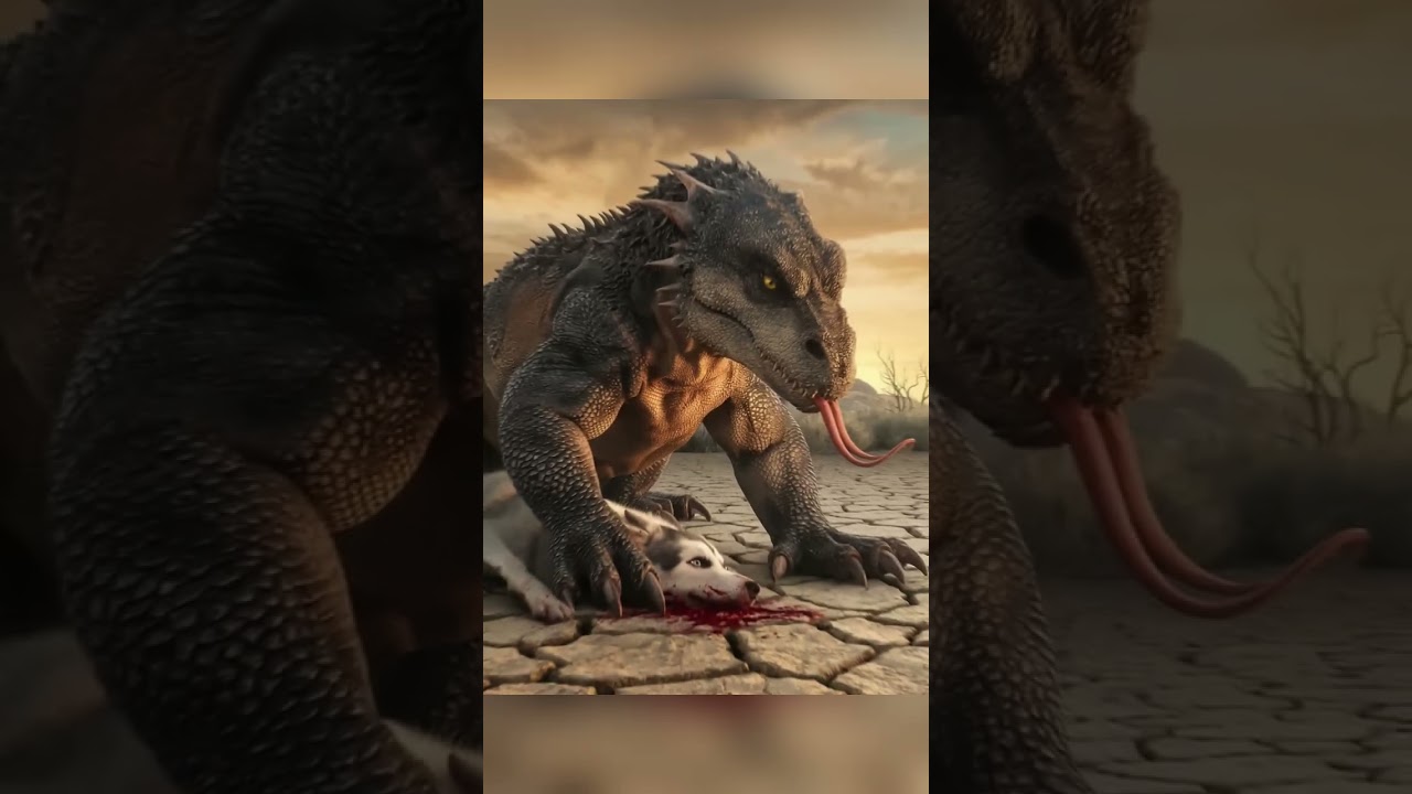 komodo dragon vs Pitbull vs (Rottweiler, Husky, German Shepherd, tiger, black panther)